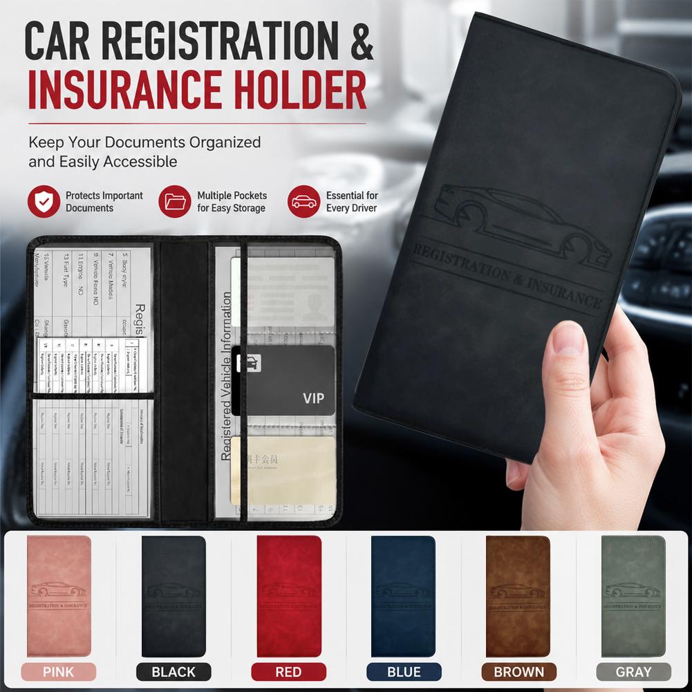 Leather Driving Glove - Porte-documents en cuir PU pour carte