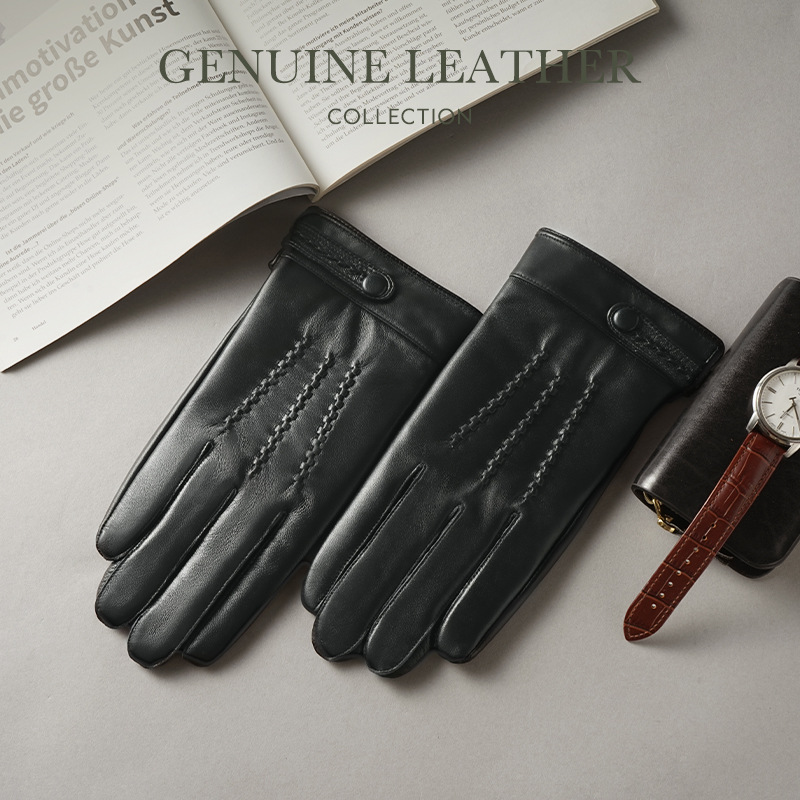 Gants en cuir véritable pour h - Leather Driving Glove avis et prix
