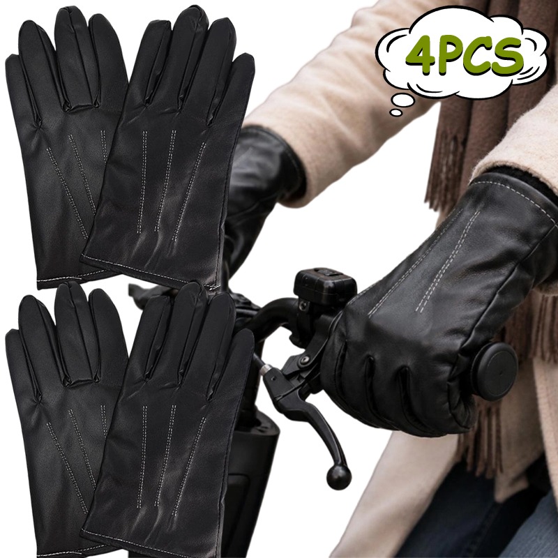 1/2 paires de gants d'hiver en - Leather Driving Glove avis et prix