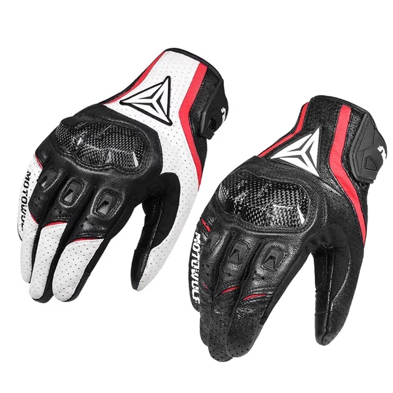 Gants de moto en cuir véritabl - Motorcycle Glove Knuckle avis et prix