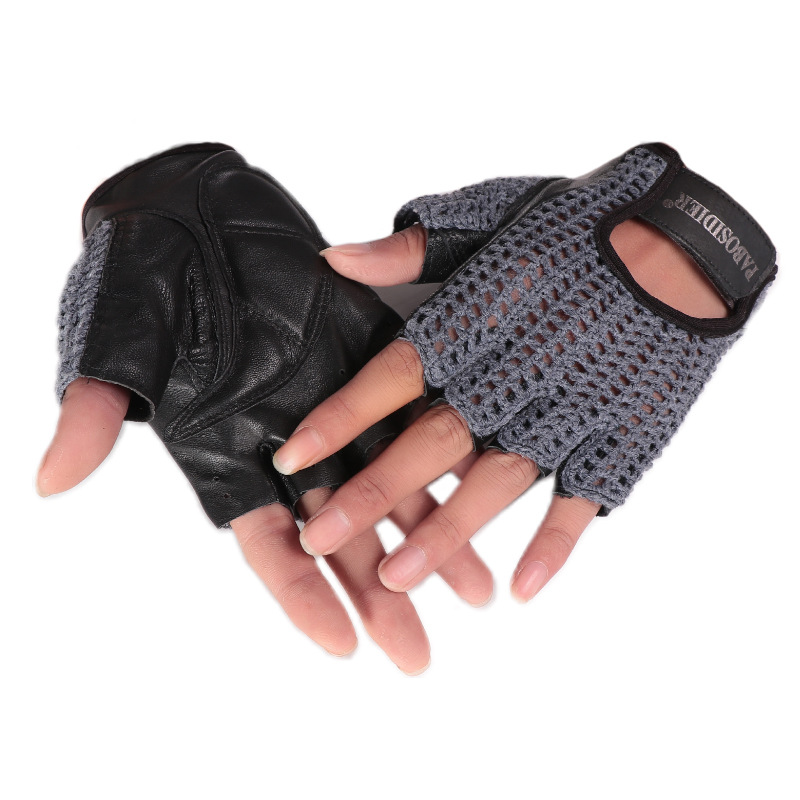 Gants unisexes d'été mi-doigts - Leather Driving Glove avis et prix