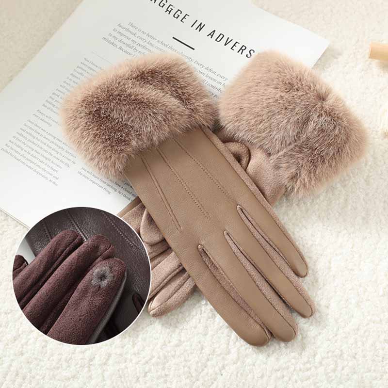 Gants d'hiver en cuir PU de lu - Leather Driving Glove avis et prix