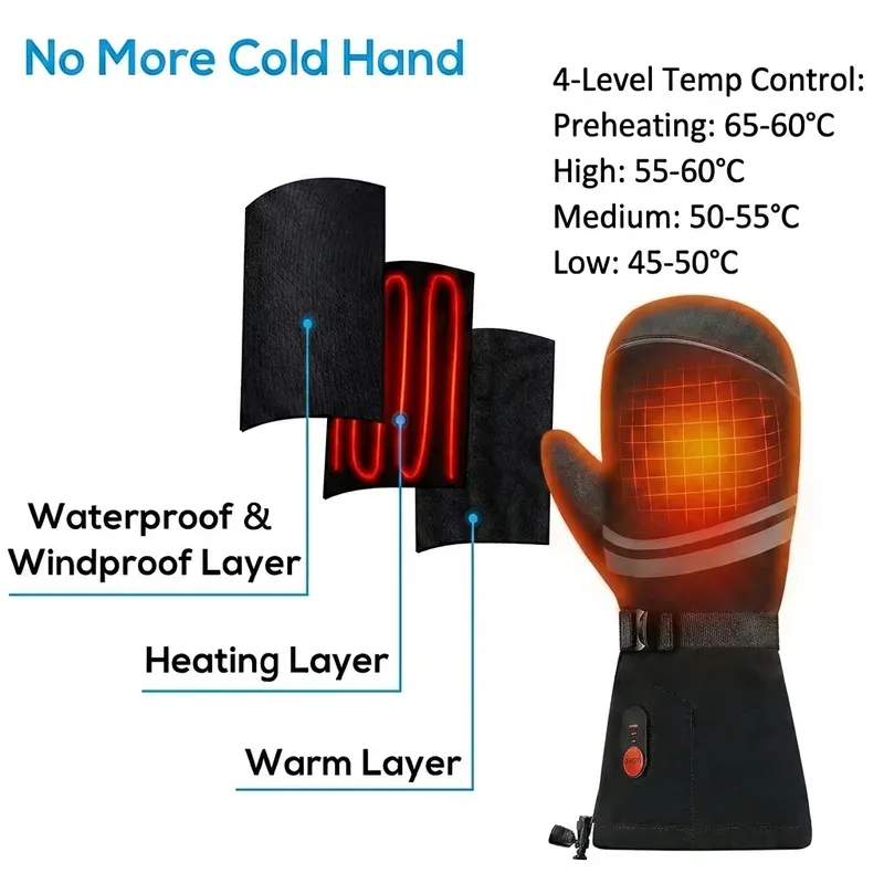 Gants chauffants rechargeables - Ski Glove Waterproof avis et prix